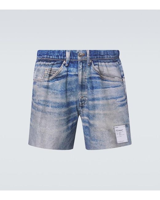 Satisfy Blue Peaceshell 5" Trompe L'Oil Shorts for men