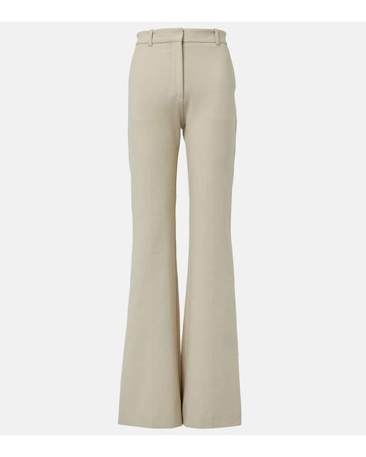 Pantalones Flared Tafira En Mezcla De Algodon Joseph de color Natural