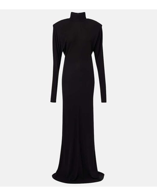 Stella McCartney Black Crepe Jersey Gown
