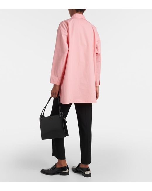 Jil Sander Pink Cotton Poplin Shirt