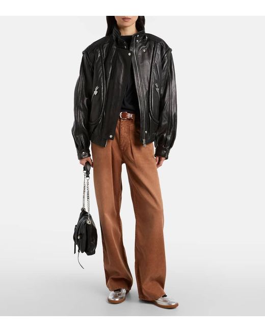 Isabel Marant White Kaycee Metallic Leather Sneakers