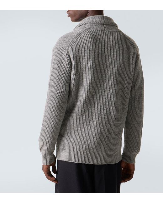 Thom Sweeney Cardigan Aus Wolle Und Kaschmir in Gray für Herren
