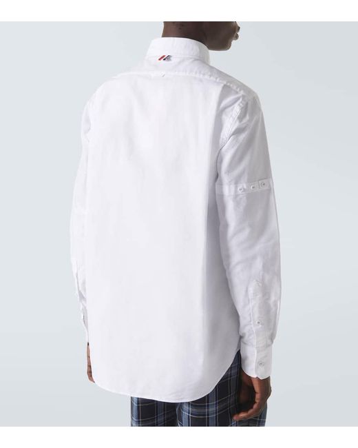 Camisa de algodon Thom Browne de hombre de color White