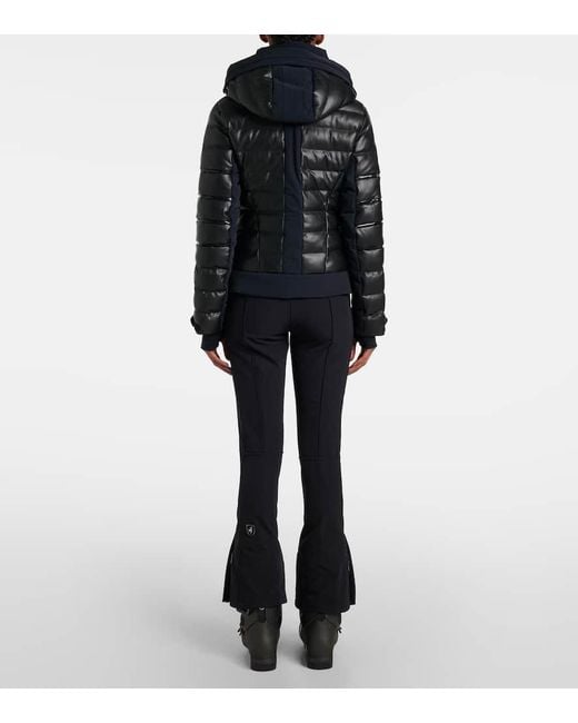 Toni Sailer Black Skijacke Adele Aus Lederimitat