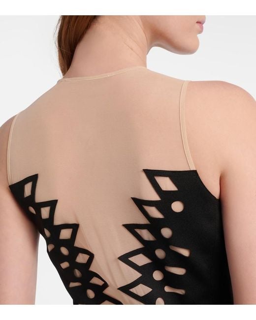 Blumarine Black Mesh Gown