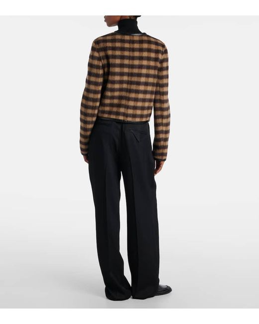 Chaqueta En Mezcla De Lana Con Piel Proenza Schouler de color Brown