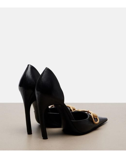 Gucci Black Boulevard Horsebit Leather Pumps