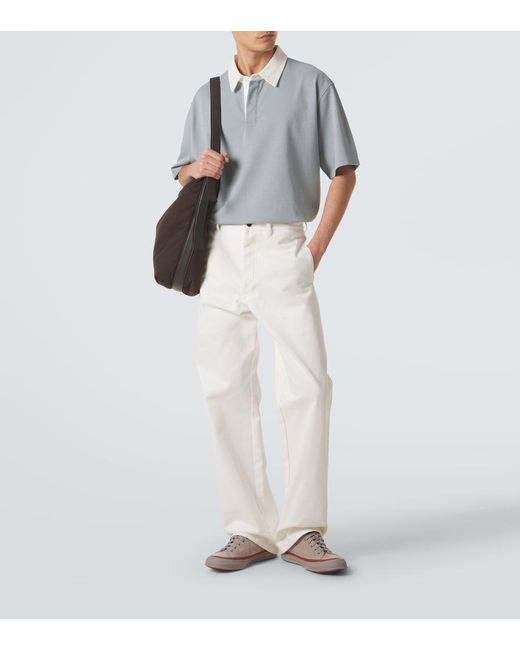 FRAME Gray Cotton Polo Shirt for men