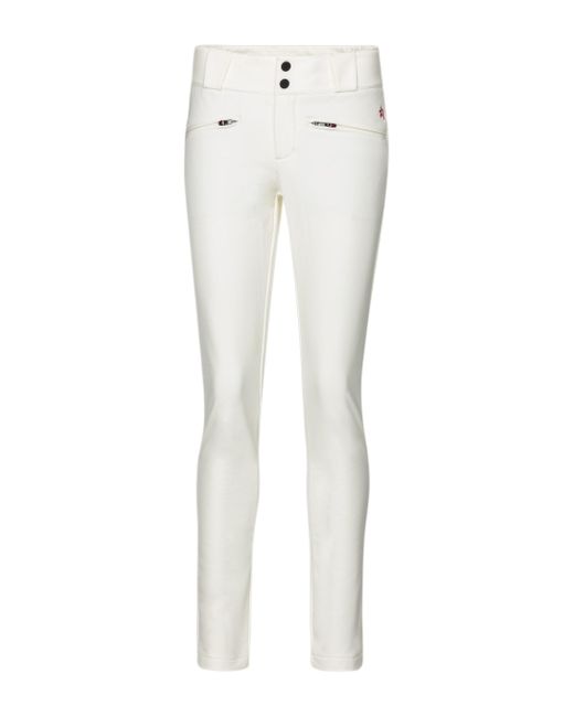 White fitted ski pants Clearance