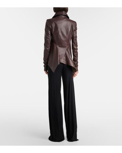 Rick Owens Blue Lilies Wide-Leg Pants
