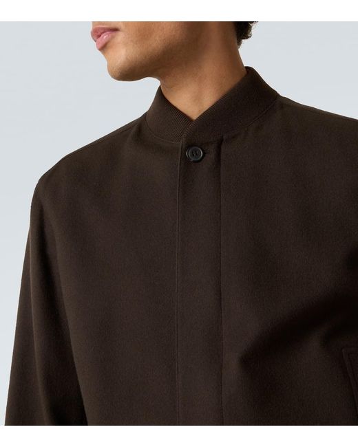 Zegna Brown Elements Cashmere Jacket for men