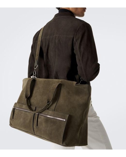 Metier Green Racer 53 Suede Duffel Bag for men