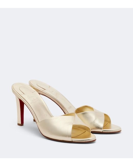Mules Fanny di Christian Louboutin in Natural
