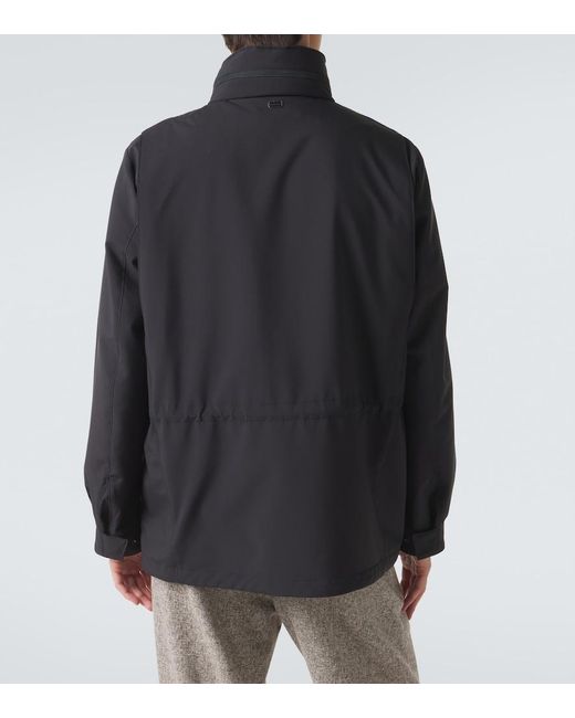 Agnona Blue Technical Field Jacket for men