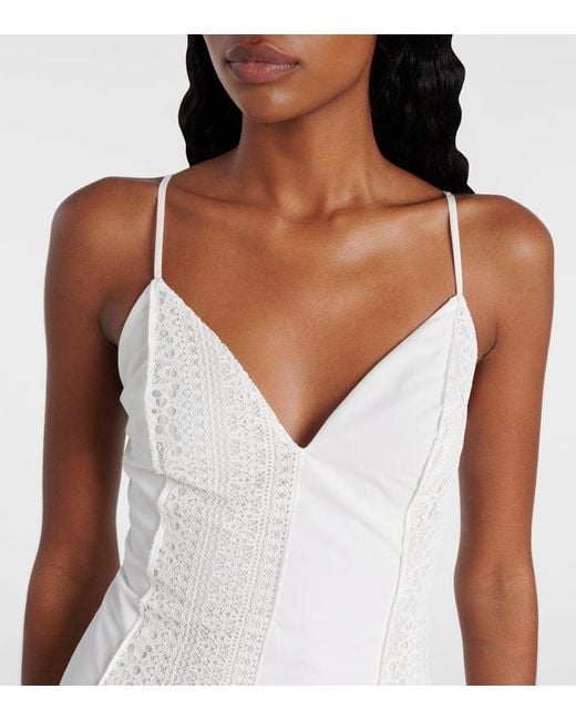 Jonathan Simkhai White Mina Lace Midi Dress