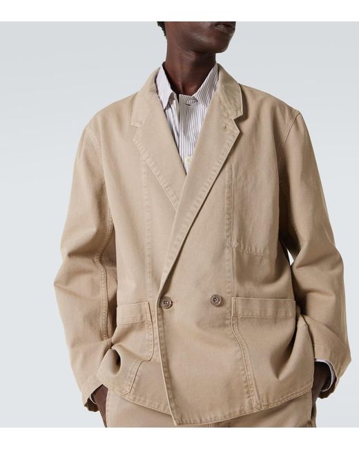 Lemaire Oversize-Blazer Aus Denim in Natural für Herren