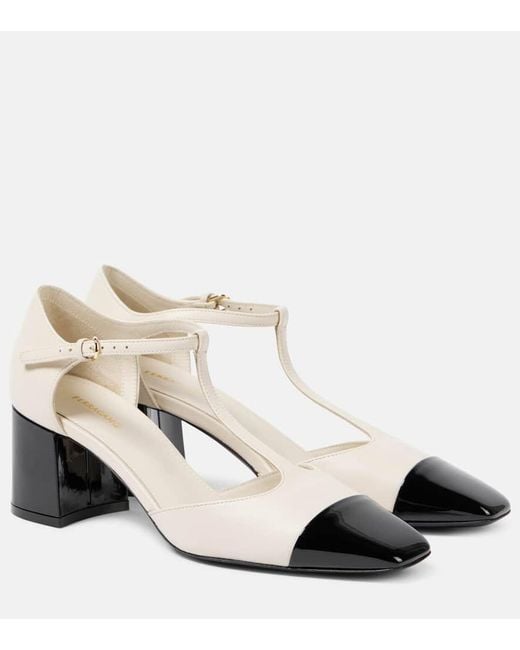 Ferragamo Natural Marilu 60 Leather Sandals