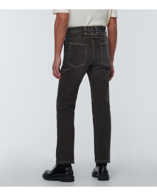 Winnie New York Gray Straight Jeans for men