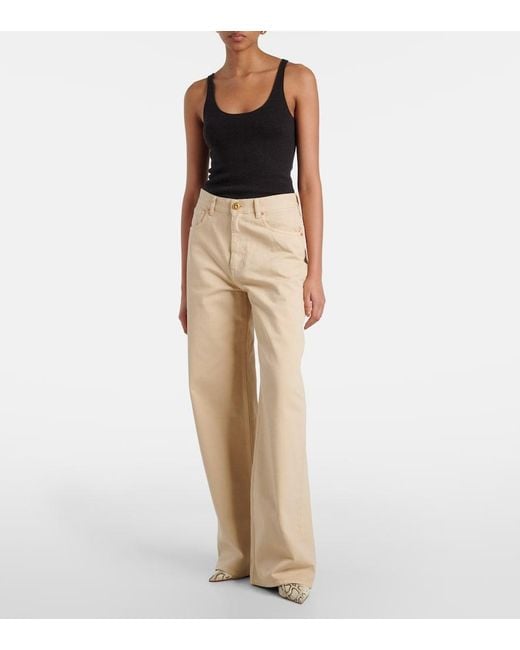Blazé Milano Natural Java High-Rise Wide-Leg Jeans
