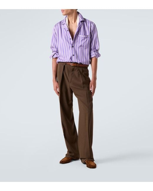 Tom Ford Brown Ripley Suede Loafers for men