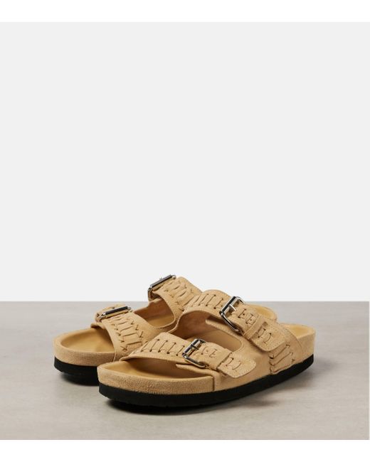 Isabel Marant Brown Lennyo Studded Leather Sandals