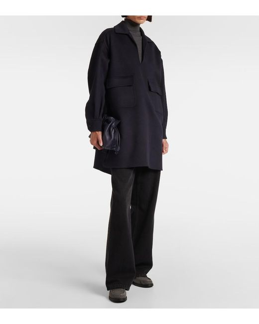 Max Mara Blue Pinna Wool Minidress