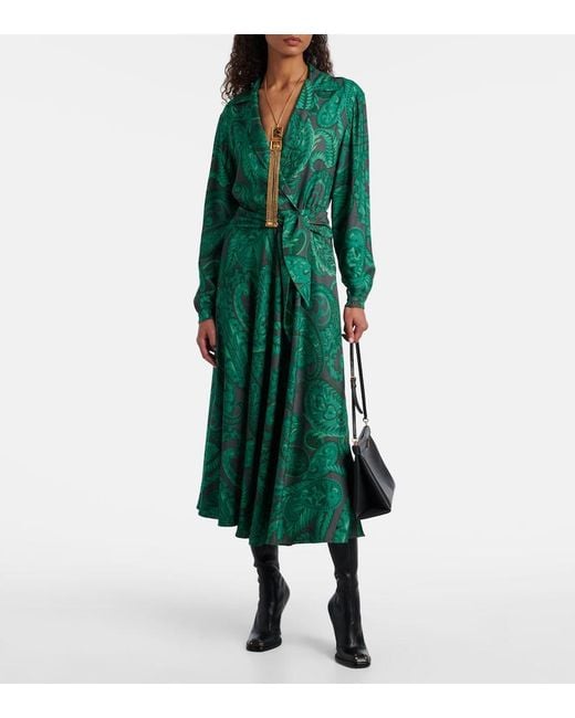 Etro Green Dress With A Belt
