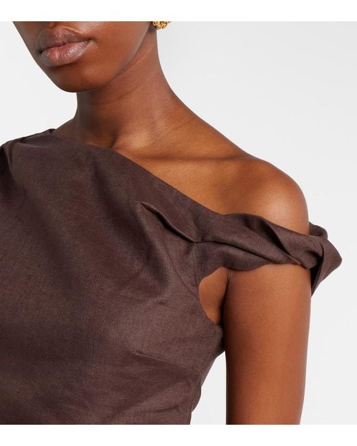 Sir Brown Linen Top