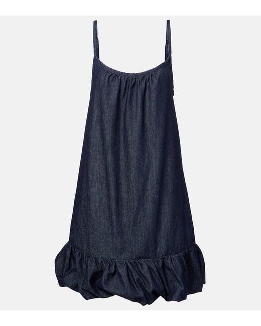 Dries Van Noten Blue Denim Minidress