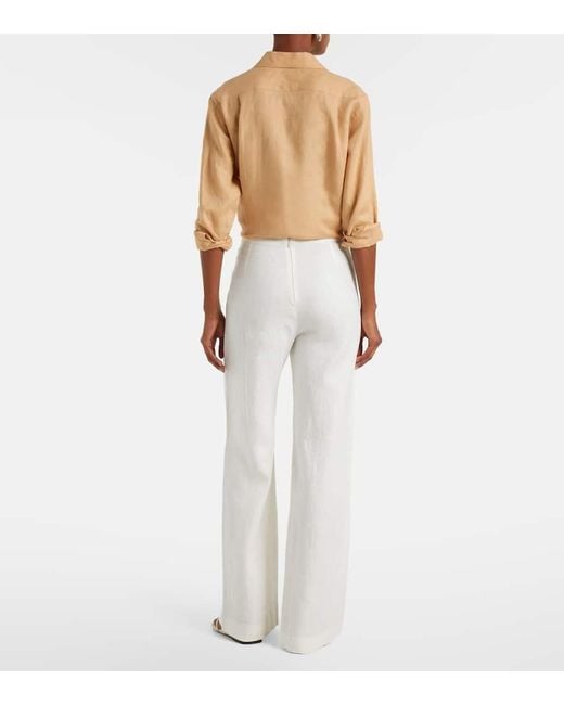 Pantaloni Regular Ilride di Faithfull The Brand in White