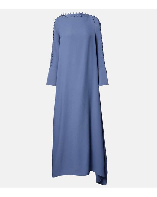 Taller Marmo Women's Blue Crepe Maxi Dress - www.disolcolor.com
