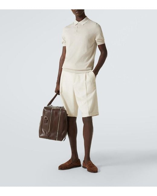 Fedeli Natural Cotton Polo Shirt for men