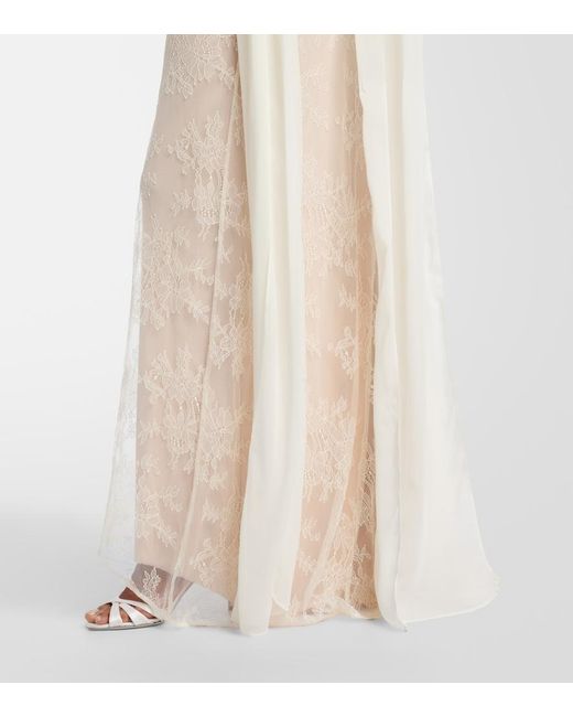 De La Vali Natural Bridal Amora Lace Tulle Gown