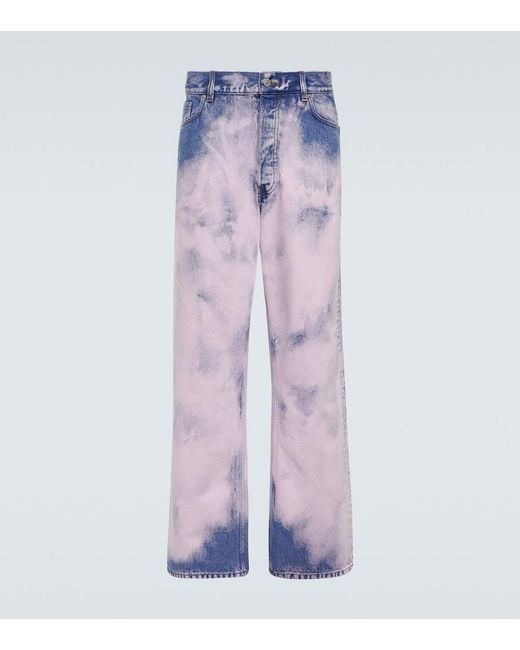 Dries Van Noten Blue Straight Jeans for men