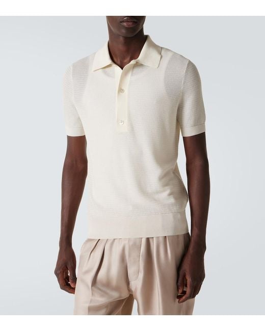 Polo di Tom Ford in Natural da Uomo