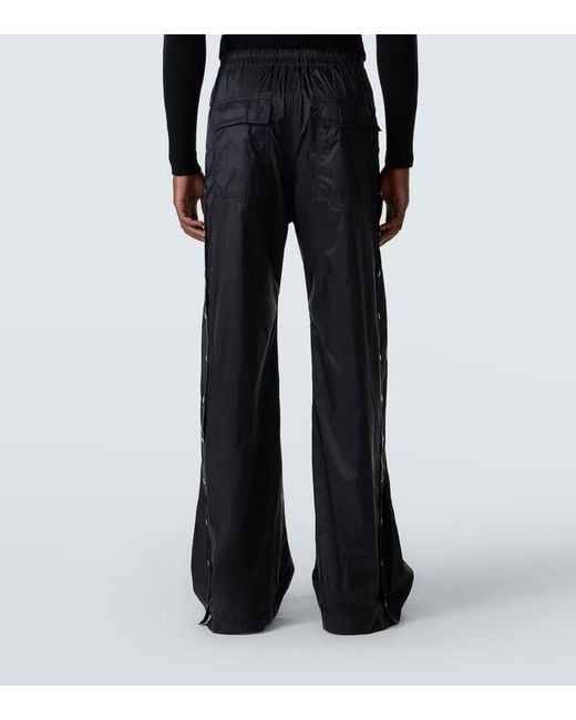 Rick Owens Black Drkshdw Pusher Wide-Leg Pants for men
