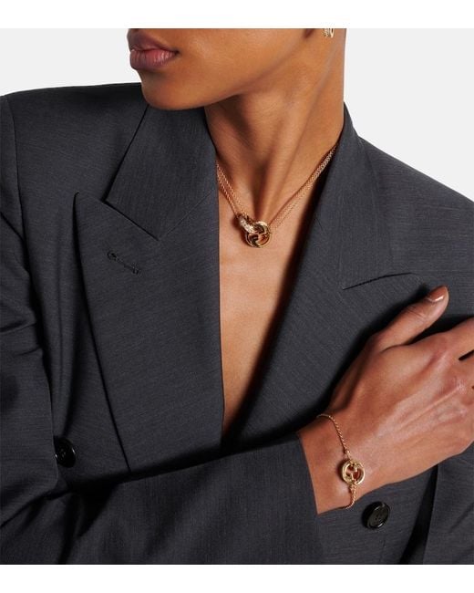 Collier Blondie Interlocking G Gucci en coloris Metallic