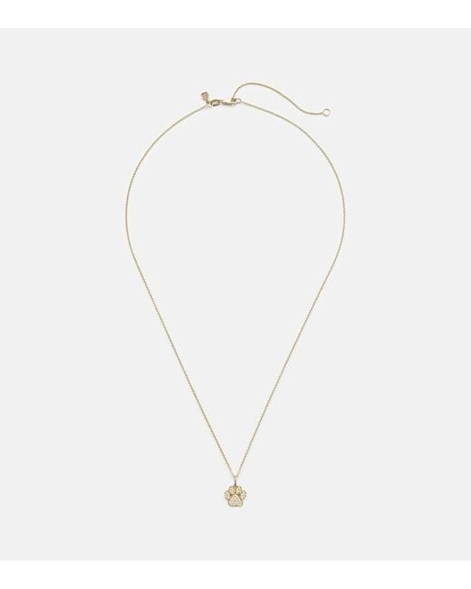 Sydney Evan White 14Kt Charm Necklace With Diamonds