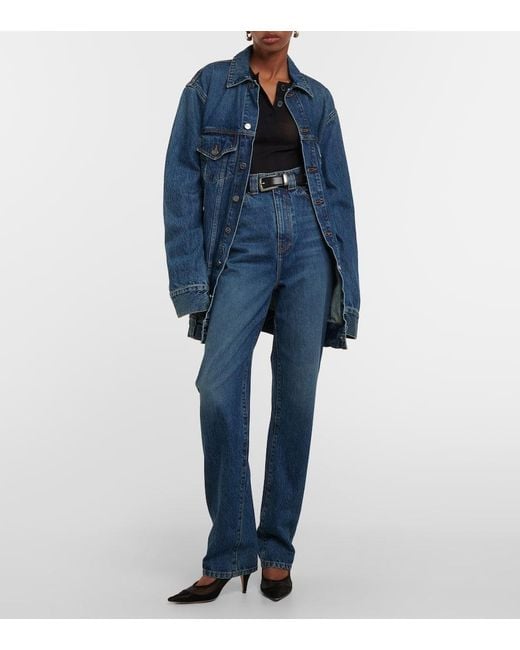 Khaite Blue Ross Oversized-jeansjacke