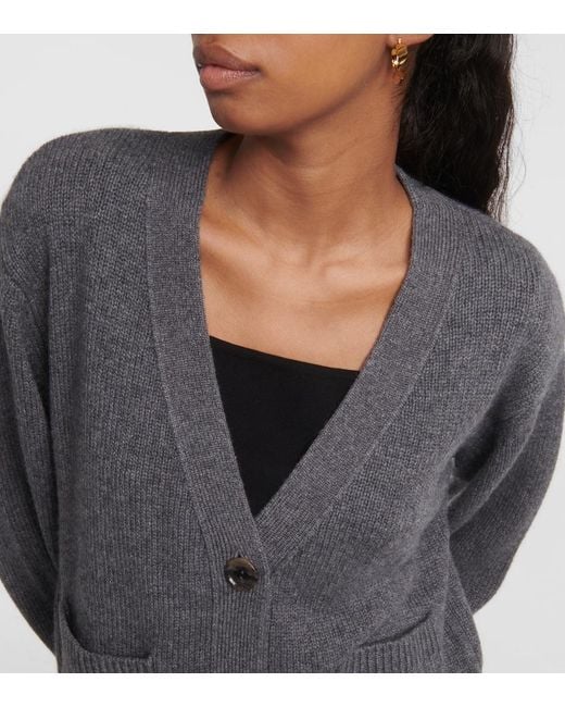 Lisa Yang Gray Danni Cashmere Cardigan