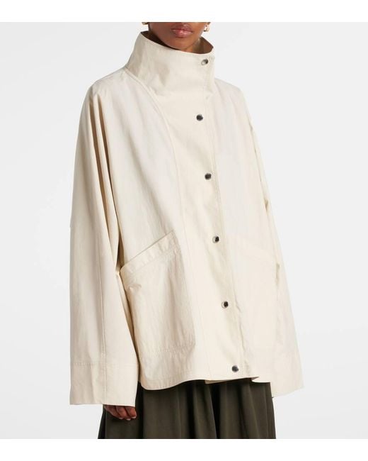 Totême  Natural Jacke Aus Einem Baumwollgemisch