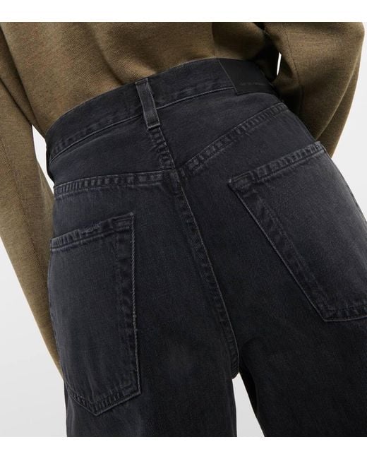 Citizens of Humanity Blue Maritzy High-Rise Wide-Leg Jeans