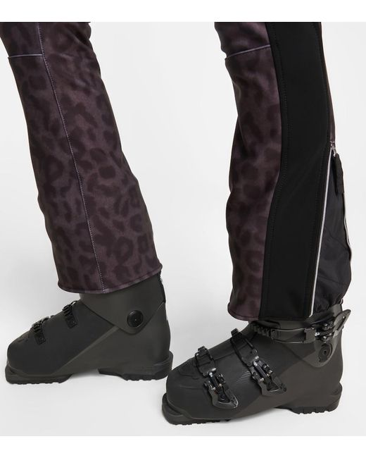 Jet Set Gray Magic Ghoster Leopard-Print Ski Suit