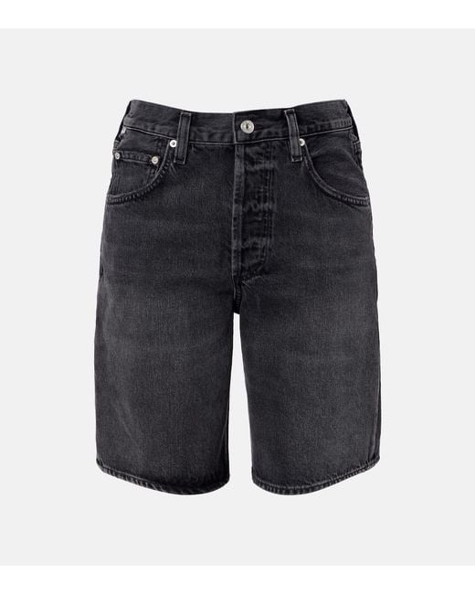 Citizens of Humanity Blue Ayla Denim Bermuda Shorts