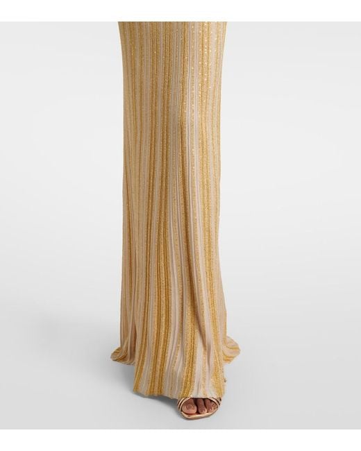 Missoni Metallic Sequined Lame Maxi Dress