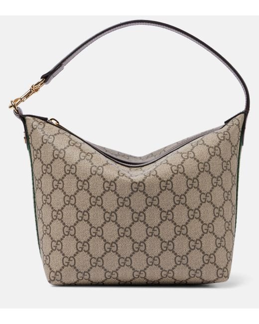 Gucci Gray Ophidia Gg Canvas Super Mini Shoulder Bag