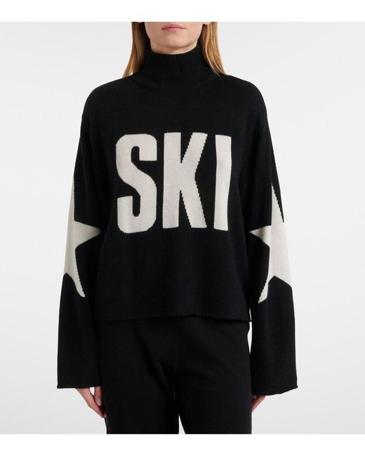 Goldbergh Black Wool-Blend Turtleneck Sweater