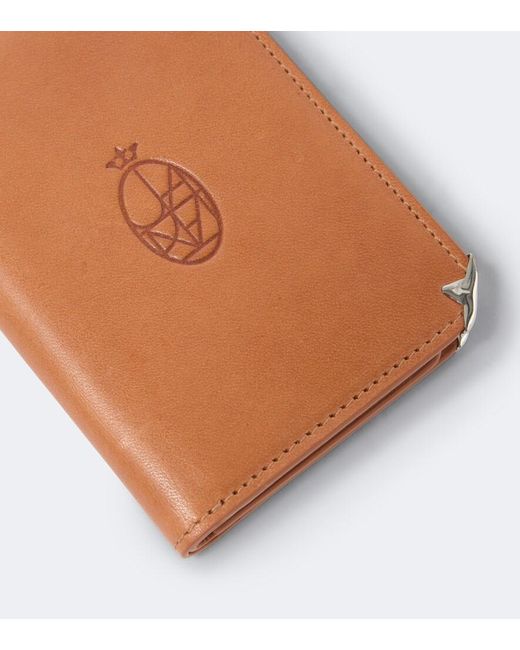 Jacques Marie Mage Brown Elston Leather Wallet for men