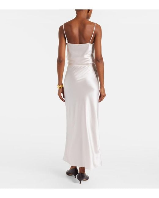 Joseph Natural Isaak Silk Maxi Skirt