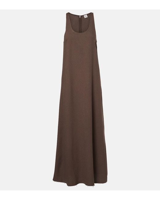 Totême Brown Sable Midi Dress